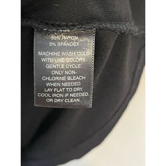 White House Black Market Cross Over Drape Ruching Women's‎ Large - Picture 9 of 14